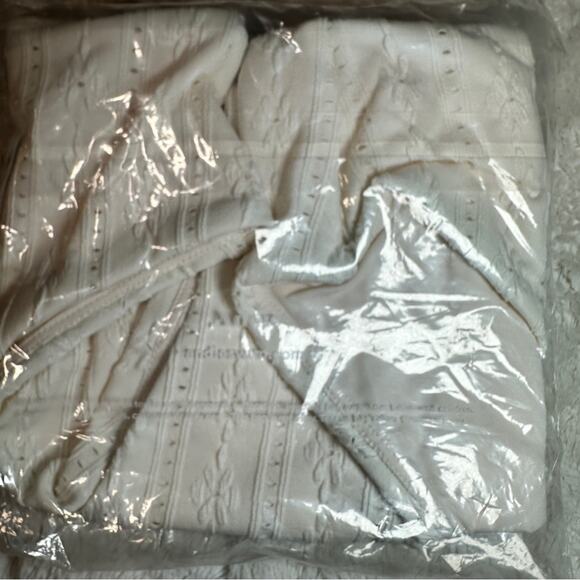 Andie Size M Coconut White Embroidered The 90s High Waisted Bikini Bottom Resort - Picture 6 of 7